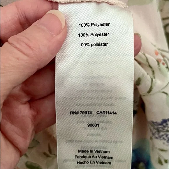 NWT Jessica Simpson Pink Floral Flutter-Sleeve Maternity Dress - Picture 9 of 12